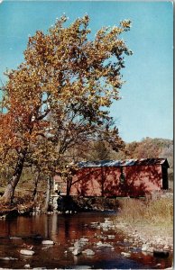 Sinking Creek Covered Bridge Newport Virginia VA Postcard UNP VTG Unused Vintage