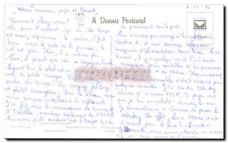 Postcard Modern Bournemouth