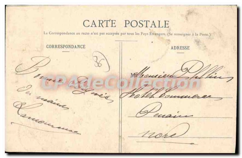 Old Postcard Chateauroux park