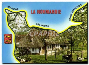 Modern Postcard Normandy Calvados Lion