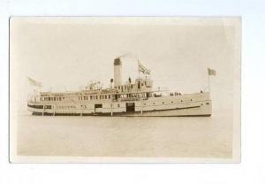 LP42      Real Photo, Steamer Chippewa, Kelly's Island,   
