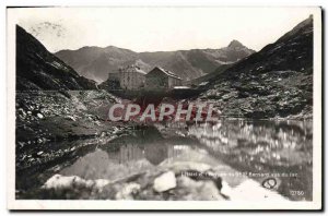 Old Postcard L & # & # 39hotel and 39hospice Great St Bernard visited Lake