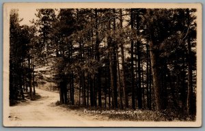 Postcard RPPC c1930s Traverse City MI Peninsula Drive Grand Traverse County