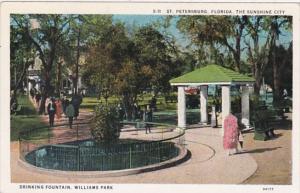 Florida St Petersburg Drinking Fountain In Williams Park Curteich