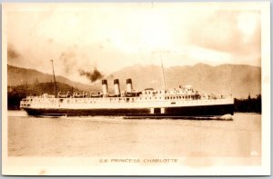S.S. Princess Charlotte Steamer Water Transportation Postcard