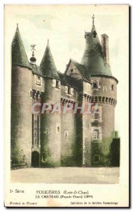 Old Postcard Fougeres Chateau