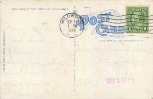 Ocean surf Wildwood by the Sea postcard