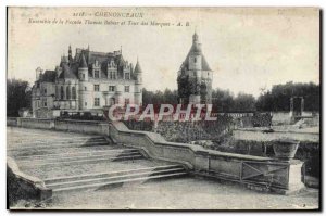 Old Postcard Set the façade Chenonceaux Thomas Bohier and Tower Brands