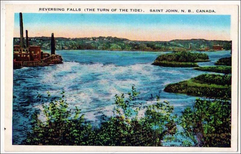 Canada - New Brunswick, St John. Reversing Falls