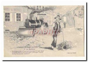 Legend of St Saulge Old Postcard Roller