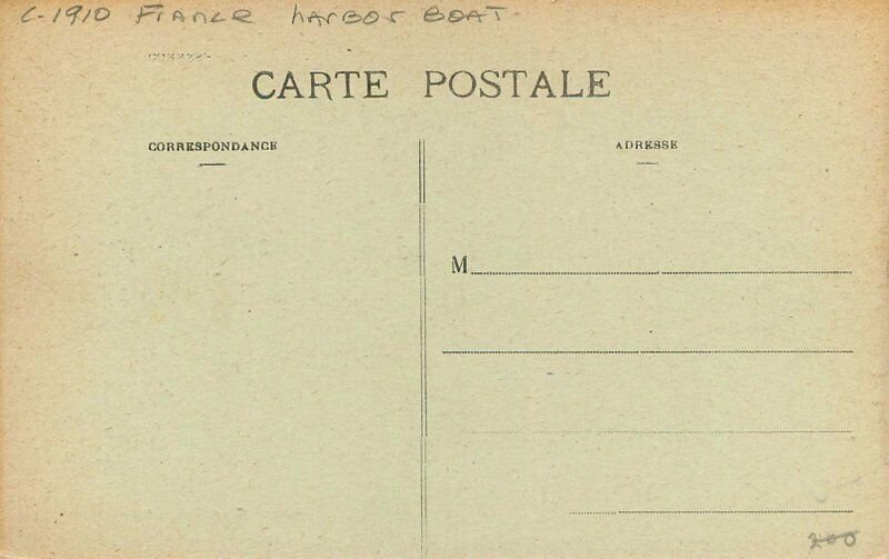 France C-1910 Harbor Boat La Rochelle Delboy #76 Postcard 22-3584