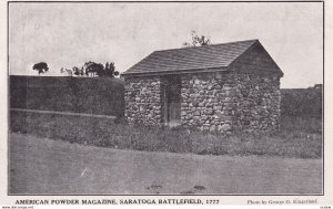 SARATOGA SPRINGS, New York, 1920s; American Powder Magazine, Saratoga Battlef...