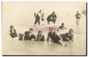 PHOTO CARD Fort Mahon - L & # 39Heure bath - Old Postcard