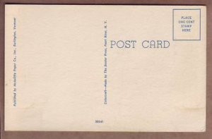 Lake Champlain Burlington VT Vermont Postcard