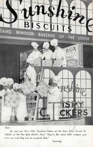 Sunshine Biscuits Exhibit Advertising 1940 