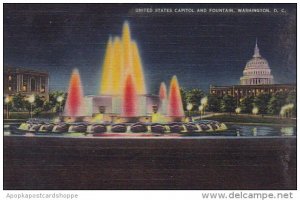 Washington DC United States Capitol And Fountain