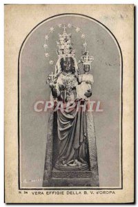 Old Postcard Vera Effigy Della B V d & # 39Oropa