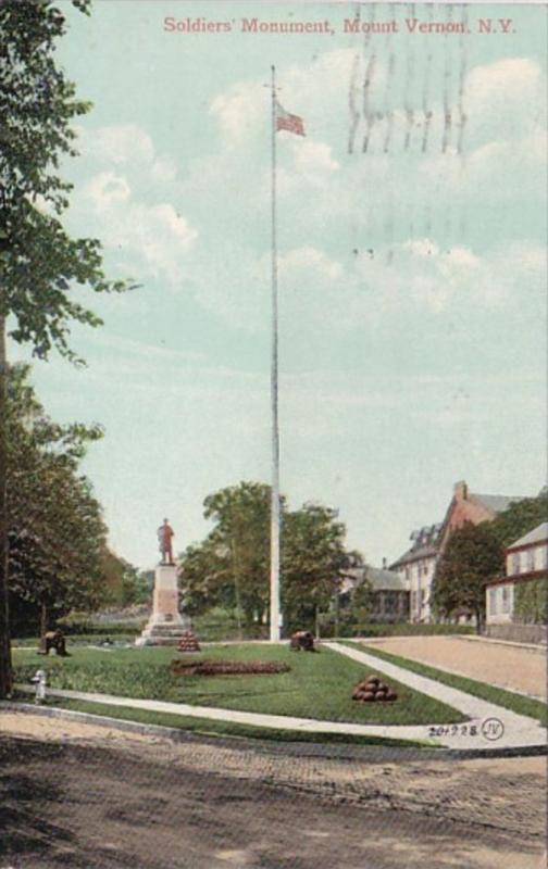 New York Mount Vernon Soldiers Monument 1909