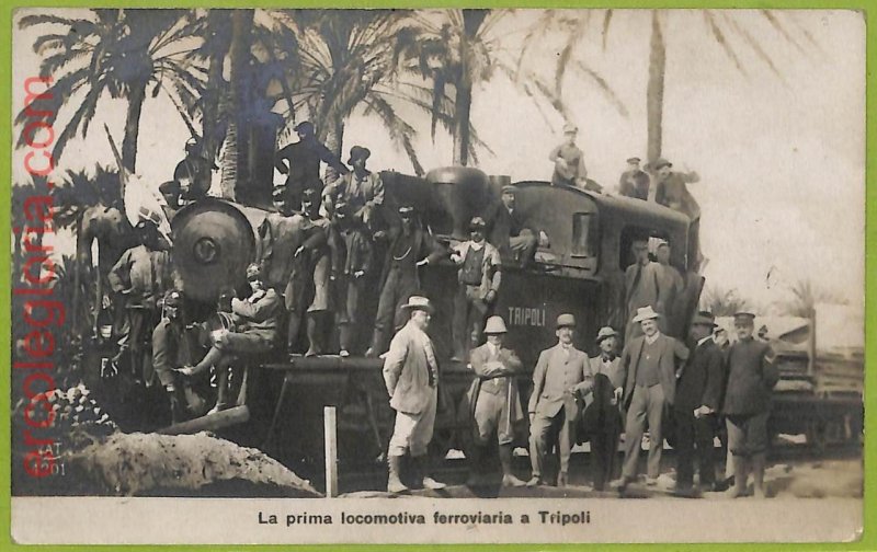 af6468 - LIBYA - VINTAGE POSTCARD - Tripoli - 1912 - Military-