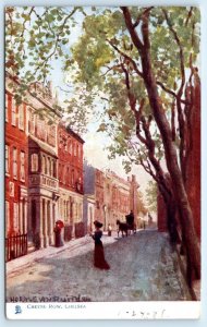 LONDON, United Kingdom ~ STREET SCENE Cheyne Row, CHELSEA 1908 Tuck Postcard