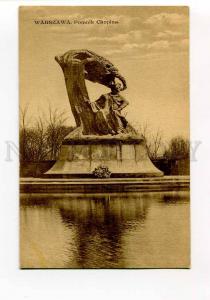 271101 POLAND WARSZAWA Monument composer Chopin Vintage PC