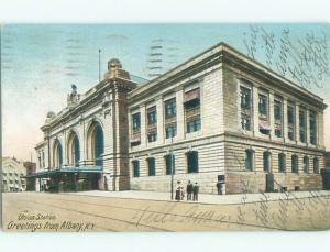 Pre-1907 UNION TRAIN DEPOT STATION Albany New York NY n6630