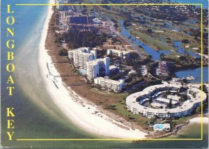 Longboat Key Club Florida FL Golf Course Aerial View c1995 Postcard C3