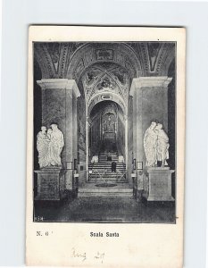 Postcard Scala Santa Rome Italy