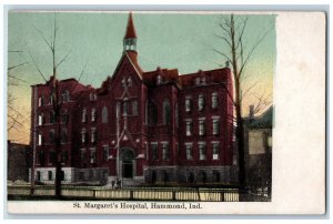 c1910s St. Margaret's Hospital Exterior Hammond Indiana IN Unposted Postcard