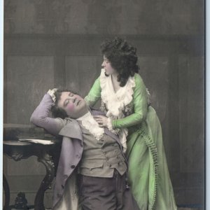 c1900s German Werther Literary RPPC Beloved Go From You Theater Play Actors A347