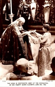 England Scene At Westminster Abbey At Coronation Of Her Majesty Queen Elizabe...