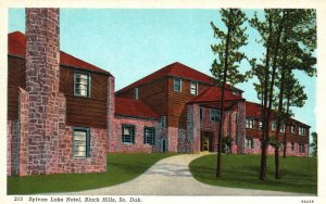 Vintage Postcard 1920's Sylvan Lake Hotel Black Hills South Dakota SD