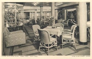 Set of 9 postcards Cunard White Star R.M.S. QUEEN MARY cruiser ship interior