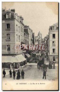 Old Postcard Treport La Rue De La Battery
