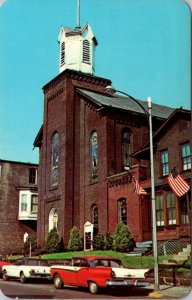 Grafton WV West Virginia MOTHER'S DAY CHURCH~Andrews Methodist~50's CAR Postcard