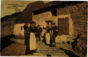 CPA Les CÉVENNES Pittoresques - Scenes Paysannes - La Bourrée Danse.. (202693)