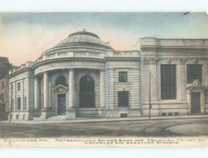 Divided-Back BANK BUILDING Baltimore Maryland MD E5142