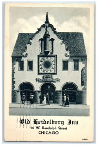 1936 Eitel's Old Heidelberg Inn Chicago Illinois IL Posted Vintage Postcard