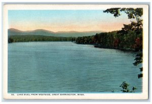 c1910's Lake Buel From Westside Great Barrington Massachusetts MA Postcard