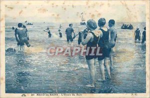 Old Postcard Malo les Bains Bath Time