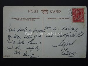 Essex GOLCHESTER Lexden HERALDIC ARMS c1919 Postcard by WHS & Son