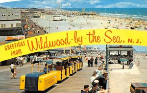 Greetings From World Finest and Safest Bathing Beach - Wildwood, New Jersey NJ