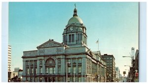 c1950's Allen County Court House Clock Fort Wayne Indiana IN Vintage Postcard 