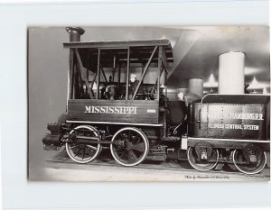 Postcard Mississippi, Natchez & Hamburg R. R., Illinois Central System, Illinois 