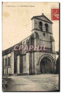 Old Postcard Haute Vienne Solignac Church