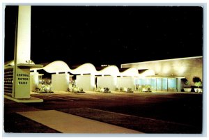 c1960 Central Motor Bank Classen Night View Oklahoma City Oklahoma OK Postcard