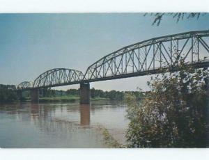 Unused Pre-1980 BRIDGE SCENE Lexington Missouri MO d3764