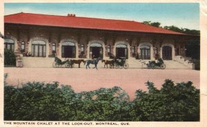 Vintage Postcard 1938 The Mountain Chalet at the Lookout Montreal Quebec Canada