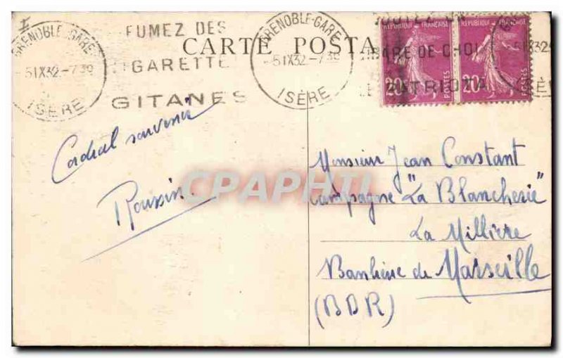 Old Postcard Dauphine Route Grande Chartreuse La Croix Verte