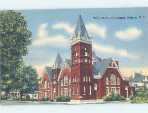 Linen METHODIST CHURCH Wilson - Near Rocky Mount North Carolina NC AD0991-13